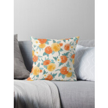 AIVO Vesiväridaalit ja päivänkakkarat; Syksyn / syksyn kirkas kukkakuvioinen koristetyynynpäällinen, tyynynpäällinen, sohvan päällinen,