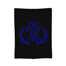Coperta in flanella "Best Buckin Dad Ever", trapunta leggera 60"x50", adatta a tutte le stagioni, morbida e antistatica, compatibile con tutti i