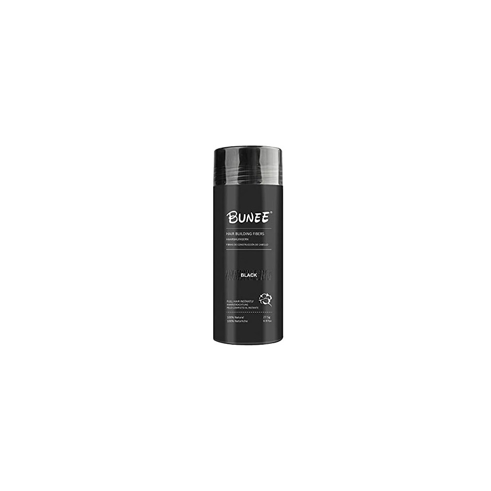 Black Hair Building Fibers For Thinning Hair 27.5G Â Instant Natural Hair Thickener For Men And Women