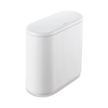 Push Trash Can with PushLid Design Large Capacity Portable Waste Bin for Home Office Kitchen Bathroom