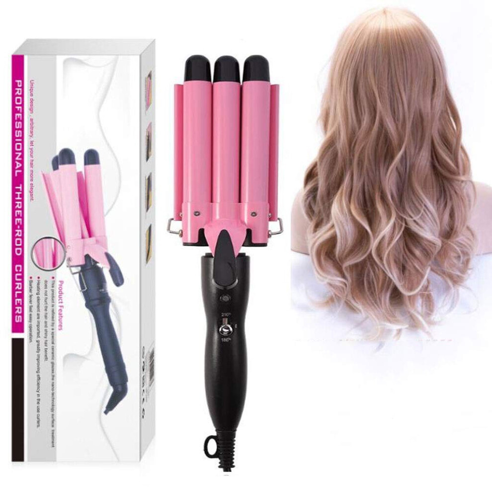25mm Tourmaline Ceramic Curling Iron Hair Curler with Ionic Tech for Medium Waves and Frizz Control