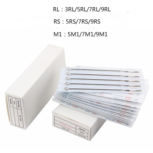 50pcs Disposable Tattoo Needles Mixed Sizes Presterilized for Lining and Shading 2