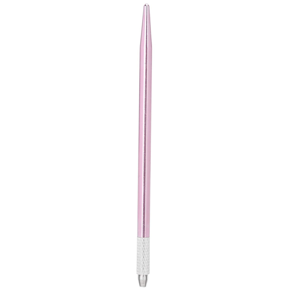 Pink Microblading Pen Lightweight Ergonomic Aluminum Alloy For Eyebrow Lip Eyeliner Tattoo