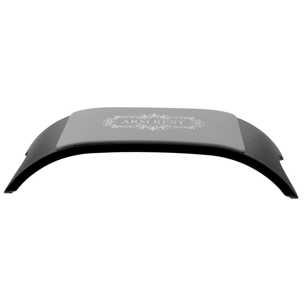Black Nail Hand Rest Pillow With Ergonomic Wrist Cushion For Manicure Salon Easy Clean Surface