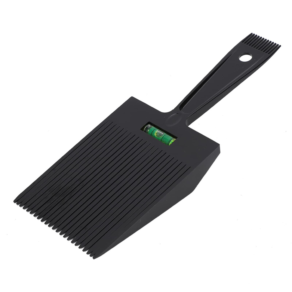 Black Flat Comb For Hair Clippers, Professional Barber Cutting Guide Abs Haircut Tool