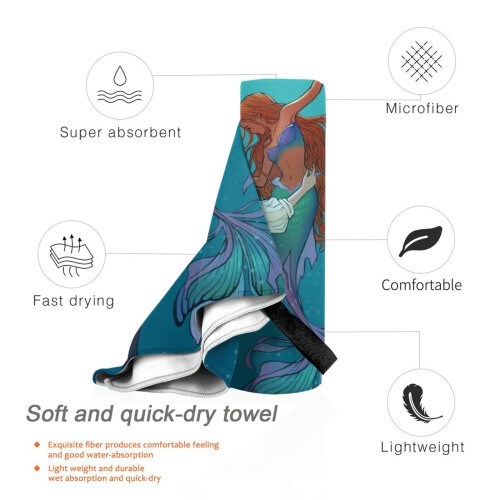 Πετσέτα μπάνιου Ariel Microfiber, γρήγορης ξήρανσης, μεγάλης κλίμακας, ανθεκτική στην 2