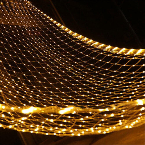 Χριστουγεννιάτικες εκπτώσεις! 192 LED 9,8ft x 6,6ft σε γιρλάντα με δίχτυ, 8 λειτουργίες,