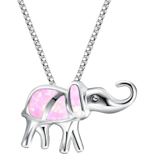 Κολιέ με κρεμαστό κόσμημα σε σχήμα ελέφαντα για γυναίκες, υπέροχα δώρα για 2