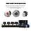 Teclado mecânico para jogos jixopn RGB USB com fio/compatível com Bluetooth, switch vermelho hot-swap, 12 teclas e 4 knobs, macro programável para 6