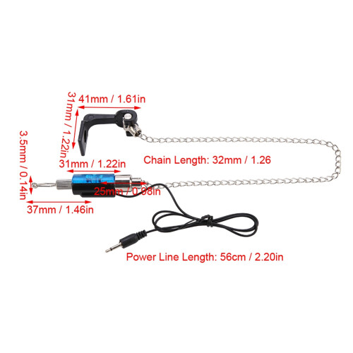Fishing Buddy, Φωτεινός Φωτισμός LED Υπερευαίσθητος Δείκτης Δαγκώματος Αλυσίδας 2