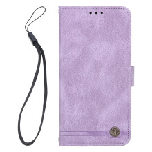 Portemonneehoesje voor smartphone, magnetische sluiting, PU-leer TPU-binnenkant, schokbestendige flipcase met polsbandje en kaarthouder,