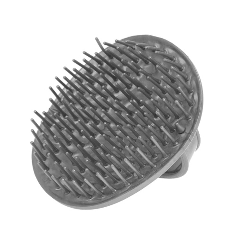 Silicone Scalp Massager Brush with Soft Bristles, Ergonomic Hook Handle for Gentle Shampooing