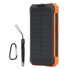 Solar-Powered Charger with QC3.0 Fast Charging - Multi-Port USB and Wireless Power Bank Built for Outdoor Enthusiasts Featuring Safety Protections