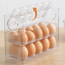 Recipientes para Alimentos, Caixa Flip Box de 3 Camadas para Armazenamento Doméstico na Geladeira, Bandeja Organizadora para Cozinha Doméstica,