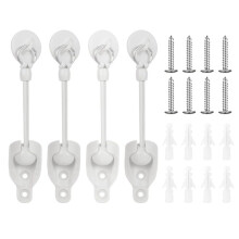 Repuestos para persianas enrollables de ventana resistentes al viento para exteriores: kit de herrajes tipo tambor con cordón elástico y tapa de