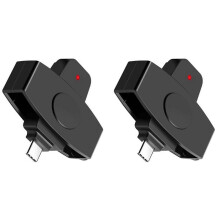 2x CSCR3 Smartcard-Lesegerät Typ-C Banksteuererklärung / IC-Karten-ID-Kartenleser