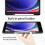 Capa compatível com Samsung Galaxy Tab S9 2023 de 11 polegadas SM-X710/X716B/X718U - [Suporte para S Pen] Capa tipo flip em couro PU para tablet 3