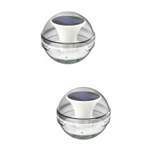 2 Pieces Solar Pool Lights That Float Lantern Tiki Exterior Nightlights Floating LED