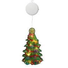 Poaug Led Light Clearance Christmas Wall Window Glass Led Light Suction Cup Decoration Pendant Christmas Decoration Light on Sale Home Decor Red C