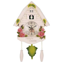Kuckucks-Wanduhr, Waldmöbel-Ornament, hängende Vogeluhr aus Kunstharz, Kinderzimmer-Geschenk, Schule, BB