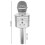 Karaokemicrofoon met luidspreker / Karaoke met microfoon – Bluetooth zilver 7