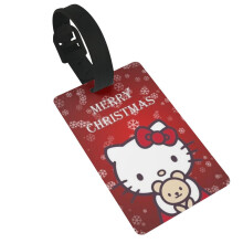 Hello Kitty poggyászcímkék, bőröndcímke azonosító név azonosító címkék utazópoggyászokhoz, hátizsákokhoz