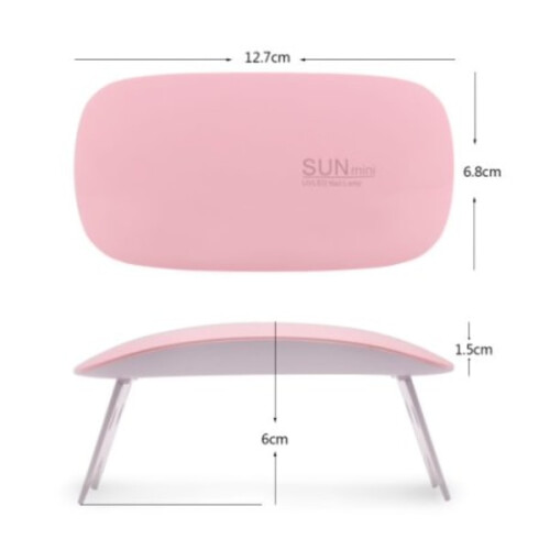 Μίνι λάμπα UV/LED 12w, Λάμπα νυχιών - Gel polish / υβριδικό gel Λευκό 2