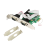 2X PCI Express2Ports Σειριακή Κάρτα Ελεγκτή RS232Com Db9 PCI-E1.0X1WCH382Chip με Βάση Χαμηλού Προφίλ 2