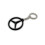 Έμβλημα μπρελόκ 45mm αξεσουάρ για Mercedes Benz Black M 3