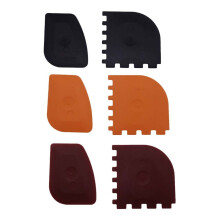 Eease 6-teiliges Topfschaber-Set für gusseiserne Pfannen, Bratpfannen und Grillplatten