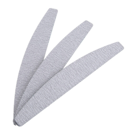 3er-Pack Halbmond-Zebra-Nagelfeile – 100/100 – Grau 2