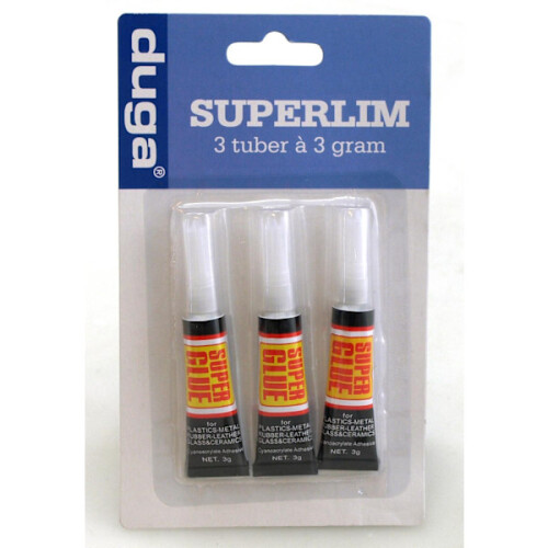 Sekundenkleber 3 g / Kleber - (3er-Pack) Transparent 2