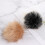 14 τεμάχια 10cm Μπάλα Pom Pom από Τεχνητή Γούνα με Ελαστική Λωρίδα για Πλέξιμο DIY H 6