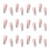 Hesroicy24Pcs Faux Nails Εύκολη αφαίρεση Χριστουγεννιάτικα μακράς διαρκείας Διάφορα 1