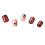 Hesroicy24Pcs Faux Nails Εύκολη αφαίρεση Χριστουγεννιάτικα μακράς διαρκείας Διάφορα 5