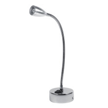 ZPSHYD LED-lukuvalo, 3W85 265V säädettävä moderni hopeinen LED-seinävalaisin joustava joutsenkaula-makuuhuoneen yöpöydän lukuvalo