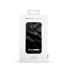 Custodia stampata compatibile con iPhone 12 Mini Nero Satinato Nero