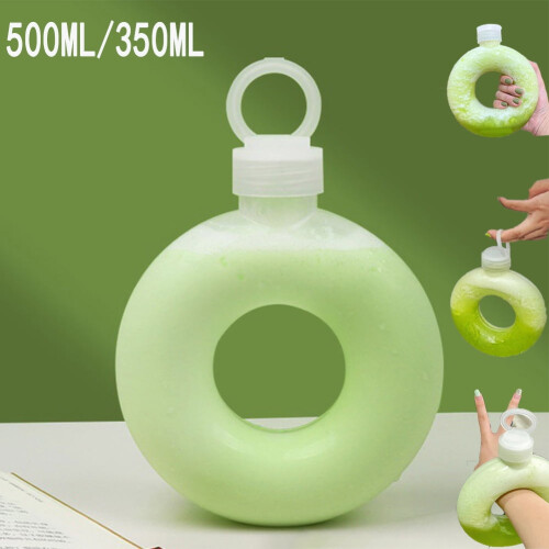 Μπουκάλι UDIYO 500ML/350ML για ντόνατ με λαβή, αδιάβροχο για παιδιά και ενήλικες, DIY