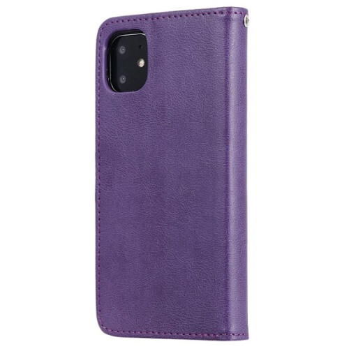 Συμβατό με iPhone11 - Θήκη πορτοφολιού/μαγνητική θήκη 2 σε 1 - Μωβ Μωβ 2