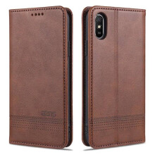 Kompatibel med Xiaomi Redmi9AT - Professionelt Praktisk Pungcover Mørkebrun