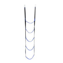 Escada de corda para barco com 5 degraus, extensão para escada de corda de barco, escada dobrável auxiliar para barco, escada de natação para