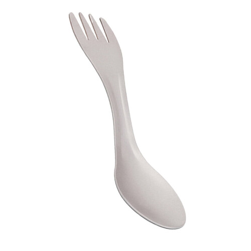 1 τεμάχιο διπλής ακμής Spork πολυλειτουργικό κουτάλι τιτανίου φορητό πιρούνι 2