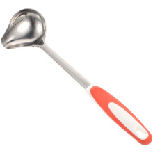 Colheres de metal para servir molho de bife, salada e temperos, em aço inoxidável PP.