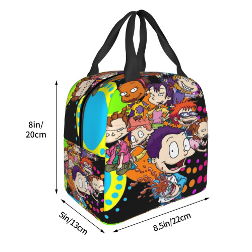 Τσάντα φαγητού Rugrats Lunch Box με μόνωση για γυναίκες ή άνδρες, επαναχρησιμοποιούμενες 1