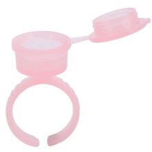 100pcs Disposable Glue Holder Rings for Eyelash Extensions and Pigment Application