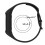 Compatible with Fitbit Charge 3 simple silicone watch strap - Black Black 2