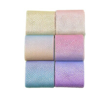 12cm x 5yards gradient curcubeu tul rolă argintie punct tul plasă DIY copii bijuterii lucrate manual păr fundă accesorii