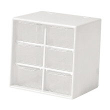 HILABEE Mini Organiseur de bureau à tiroirs pour femmes, petit organiseur avec tiroirs, boîte de rangement pour perles, idéal pour la coiffeuse,