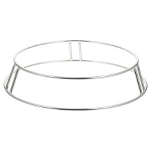 Soporte de acero inoxidable para ollas, resistente al calor, aro para wok para estufa eléctrica, base sólida y robusta.