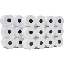 (36 role) Rolă pentru mașină de adunat/calculator, 2-1/4" x 150ft, bandă albă pentru calculator